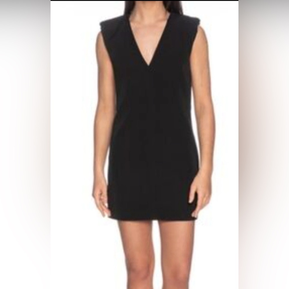 Zara Sleeveless Padded Shoulder Shift Dress🖤